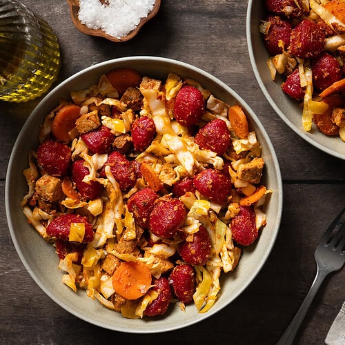 Vegetarische Gnocchi-Pfanne mit Gemüse