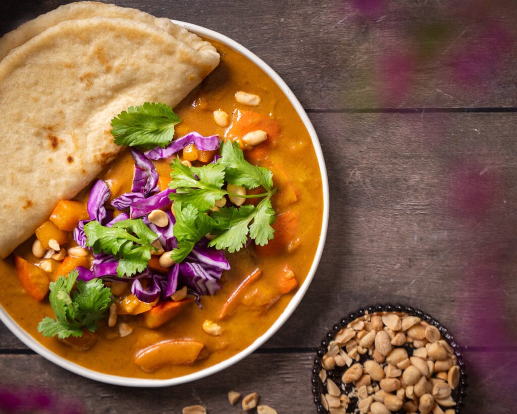 Kürbis-Curry mit Kokosmilch