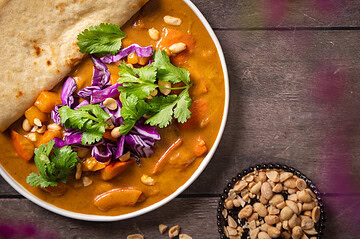 Kürbis-Curry mit Kokosmilch