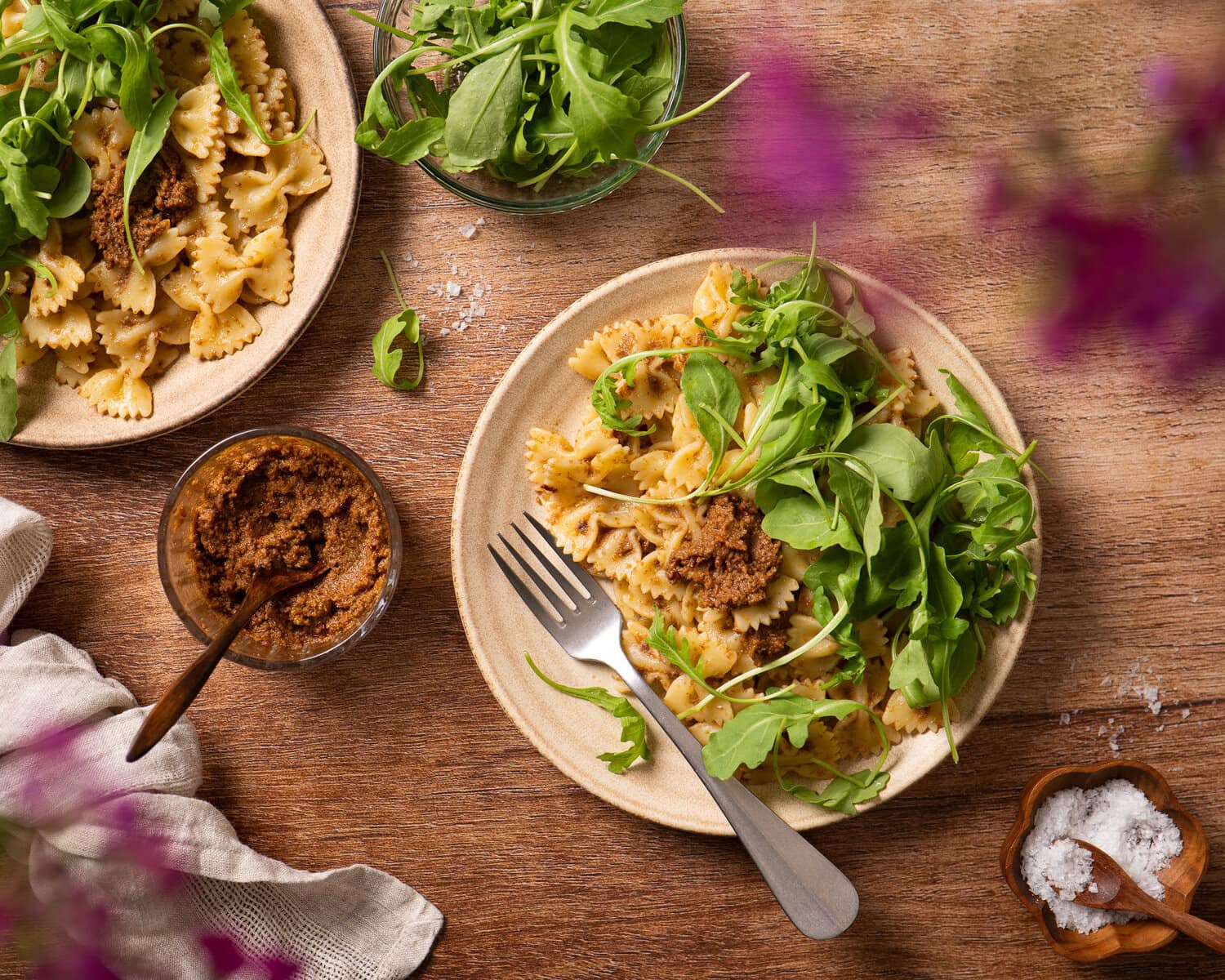 Pasta mit Olivenpesto