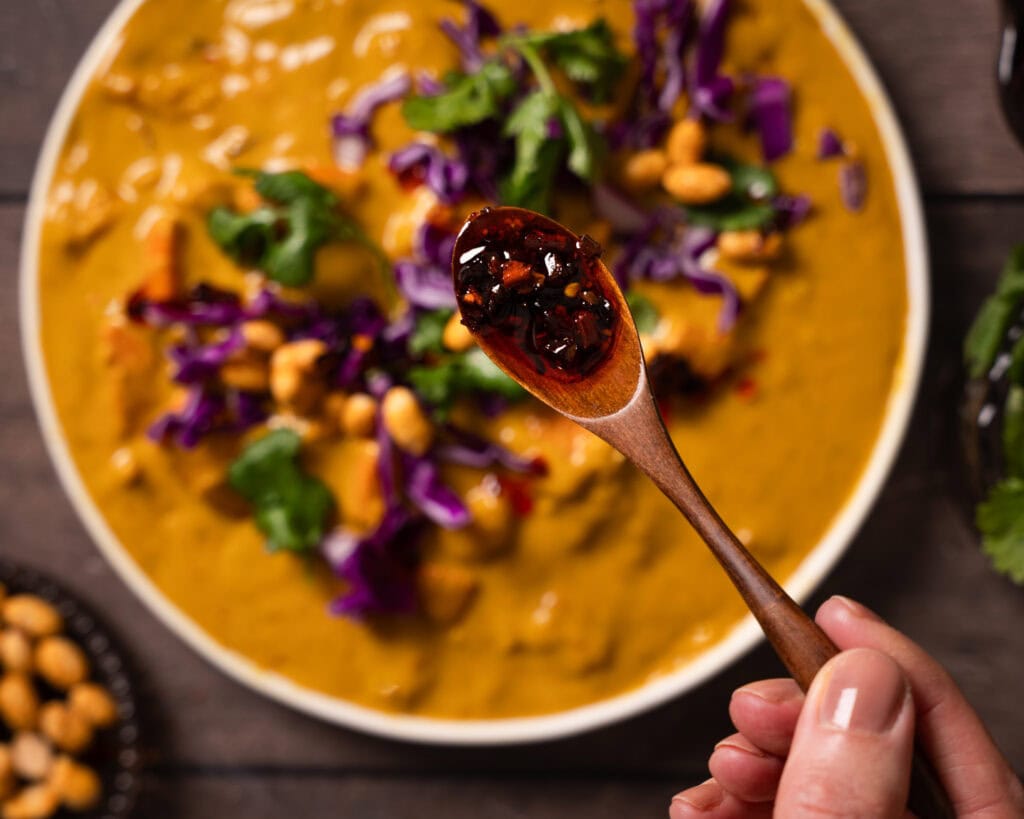 Curry with Crispy Chili